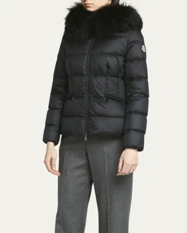 Moncler Boed Hooded Shearling-Trimmed Short Down Jacket | Thumbnail 4 Moncler Boed Hooded Shearling-Trimmed Short Down Jacket | Thumbnail 4