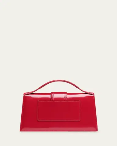 Jacquemus Le Grand Bambino Leather Top Handle Flap Bag | Thumbnail 3 Jacquemus Le Grand Bambino Leather Top Handle Flap Bag | Thumbnail 3