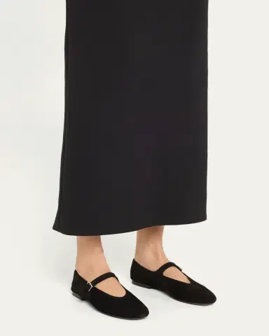 The Row Boheme Suede Mary Jane Ballerina Flats | Thumbnail 2 The Row Boheme Suede Mary Jane Ballerina Flats | Thumbnail 2