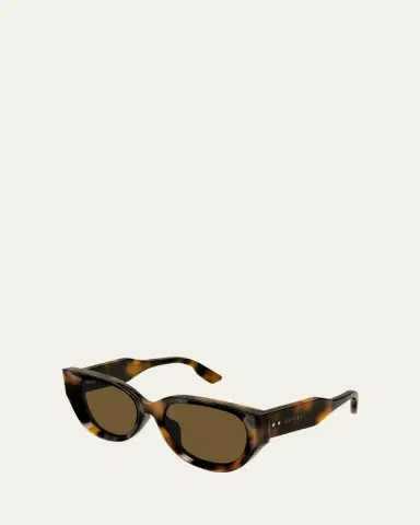 Gucci Beveled Recycled Acetate Cat-Eye Sunglasses | Thumbnail 2 Gucci Beveled Recycled Acetate Cat-Eye Sunglasses | Thumbnail 2