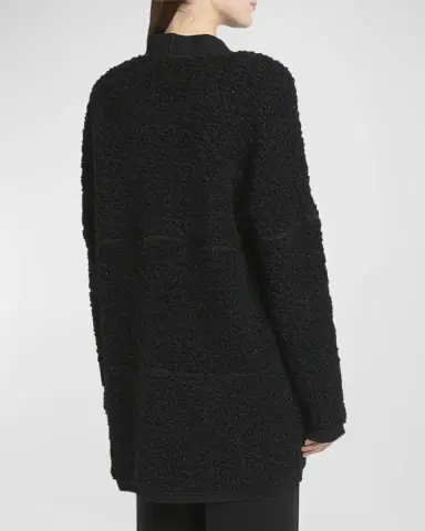 Giorgio Armani Boucle Lurex Oversize Knit Cardigan | Thumbnail 5 Giorgio Armani Boucle Lurex Oversize Knit Cardigan | Thumbnail 5