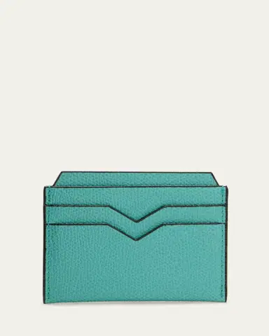 Valextra Men's V-Slot Leather Card Case | Thumbnail 3 Valextra Men's V-Slot Leather Card Case | Thumbnail 3