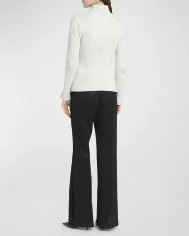 Giorgio Armani Cashmere-Blend Zip-Up Knit Jacket | Thumbnail 5 Giorgio Armani Cashmere-Blend Zip-Up Knit Jacket | Thumbnail 5