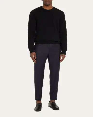 Brioni Men's Tigullio Flannel Trousers | Thumbnail 2 Brioni Men's Tigullio Flannel Trousers | Thumbnail 2