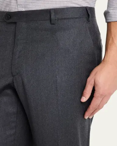 Brioni Men's Tigullio Flannel Trousers | Thumbnail 9 Brioni Men's Tigullio Flannel Trousers | Thumbnail 9