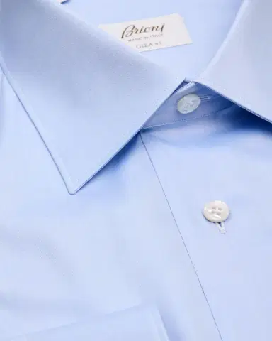Brioni Men's Brew Giza 45 Cotton Twill Dress Shirt | Thumbnail 2 Brioni Men's Brew Giza 45 Cotton Twill Dress Shirt | Thumbnail 2