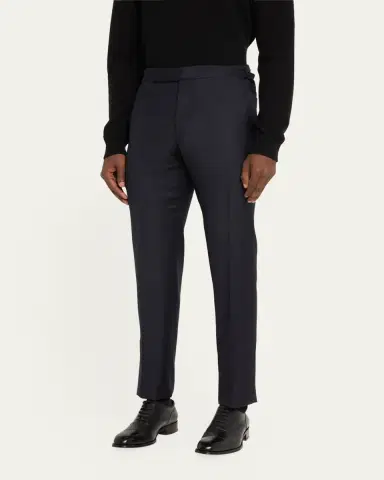 Tom Ford Men's O'Connor Master Twill Trousers | Thumbnail 4 Tom Ford Men's O'Connor Master Twill Trousers | Thumbnail 4