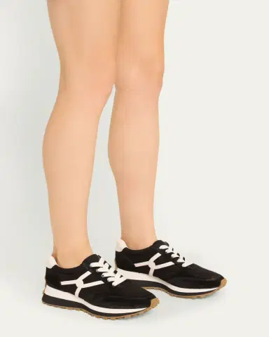 Veronica Beard Valentina Mixed Leather Retro Sneakers | Thumbnail 2 Veronica Beard Valentina Mixed Leather Retro Sneakers | Thumbnail 2