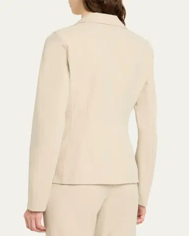Lafayette 148 New York Notched-Lapel Techno Stretch Twill Jacket | Thumbnail 3 Lafayette 148 New York Notched-Lapel Techno Stretch Twill Jacket | Thumbnail 3