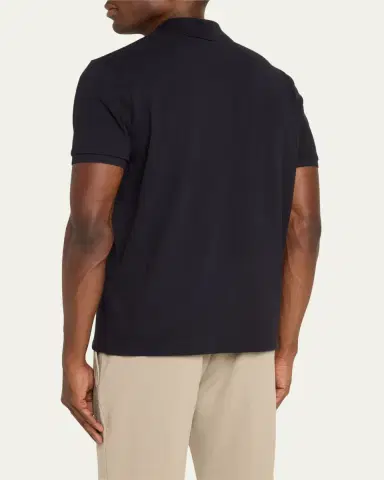 Moncler Men's Small Logo Polo Shirt | Thumbnail 3 Moncler Men's Small Logo Polo Shirt | Thumbnail 3