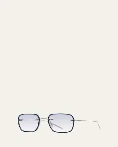 Barton Perreira Men's Louie Titanium and Acetate Square Sunglasses | Thumbnail 2 Barton Perreira Men's Louie Titanium and Acetate Square Sunglasses | Thumbnail 2
