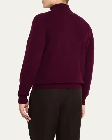 Massimo Alba Men's Cashmere Half-Zip Sweater | Thumbnail 3 Massimo Alba Men's Cashmere Half-Zip Sweater | Thumbnail 3