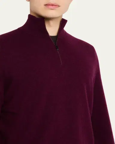 Massimo Alba Men's Cashmere Half-Zip Sweater | Thumbnail 5 Massimo Alba Men's Cashmere Half-Zip Sweater | Thumbnail 5