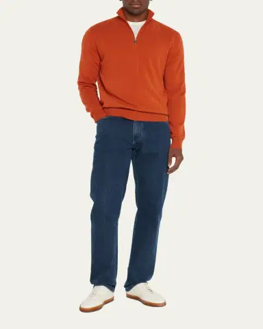 Massimo Alba Men's Cashmere Half-Zip Sweater | Thumbnail 10 Massimo Alba Men's Cashmere Half-Zip Sweater | Thumbnail 10