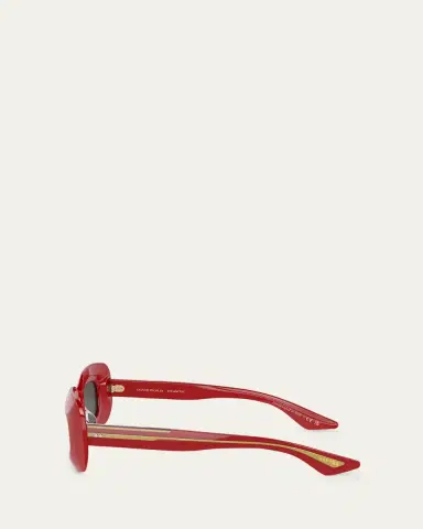 Khaite x Oliver Peoples Beveled Acetate Rectangle Sunglasses | Thumbnail 3 Khaite x Oliver Peoples Beveled Acetate Rectangle Sunglasses | Thumbnail 3