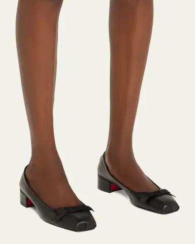 Christian Louboutin Mamaflirt Leather Red Sole Ballerina Pumps | Thumbnail 2 Christian Louboutin Mamaflirt Leather Red Sole Ballerina Pumps | Thumbnail 2