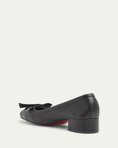 Christian Louboutin Mamaflirt Leather Red Sole Ballerina Pumps | Thumbnail 4 Christian Louboutin Mamaflirt Leather Red Sole Ballerina Pumps | Thumbnail 4
