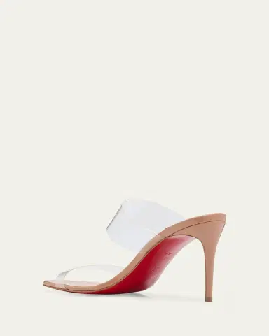 Christian Louboutin 85mm Just Nothing Clear Slide Sandals | Thumbnail 3 Christian Louboutin 85mm Just Nothing Clear Slide Sandals | Thumbnail 3