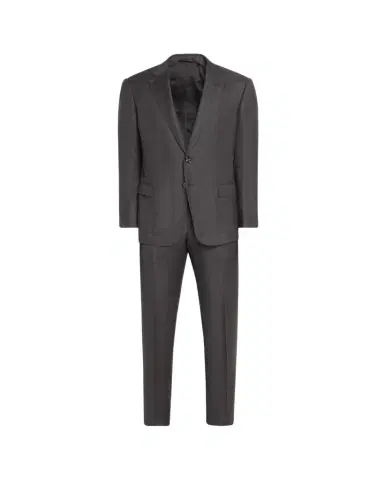 Giorgio Armani Men's Brushed Wool Plaid Classic Fit Suit | Thumbnail 1 Giorgio Armani Men's Brushed Wool Plaid Classic Fit Suit | Thumbnail 1