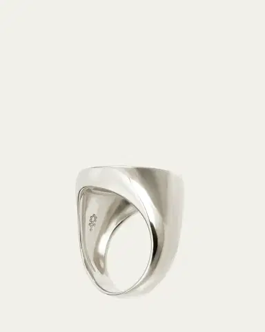 Procaccia Jewelry 18K Gold Hebrew VAV Initial Signet Ring | Thumbnail 3 Procaccia Jewelry 18K Gold Hebrew VAV Initial Signet Ring | Thumbnail 3