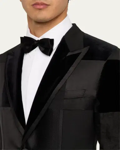 Brioni Men's Virgilio Patchwork Dinner Jacket | Thumbnail 5 Brioni Men's Virgilio Patchwork Dinner Jacket | Thumbnail 5