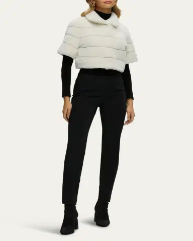 Gorski Reversible Shearling Lamb Bolero | Thumbnail 2 Gorski Reversible Shearling Lamb Bolero | Thumbnail 2