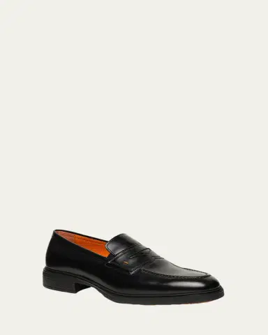 Santoni Men's Easy Leather Cap-Toe Oxfords | Thumbnail 2 Santoni Men's Easy Leather Cap-Toe Oxfords | Thumbnail 2