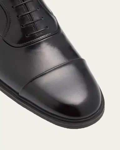 Santoni Men's Easy Leather Cap-Toe Oxfords | Thumbnail 4 Santoni Men's Easy Leather Cap-Toe Oxfords | Thumbnail 4