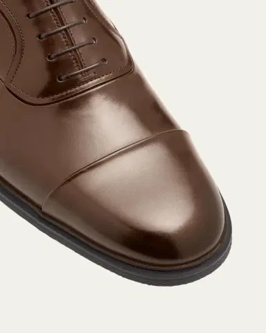 Santoni Men's Easy Leather Cap-Toe Oxfords | Thumbnail 7 Santoni Men's Easy Leather Cap-Toe Oxfords | Thumbnail 7