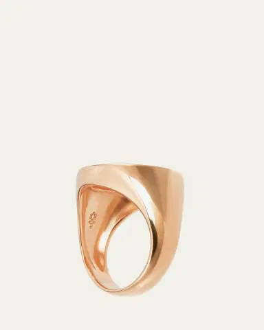 Procaccia Jewelry 18K Gold Hebrew GIMEL Initial Signet Ring | Thumbnail 3 Procaccia Jewelry 18K Gold Hebrew GIMEL Initial Signet Ring | Thumbnail 3
