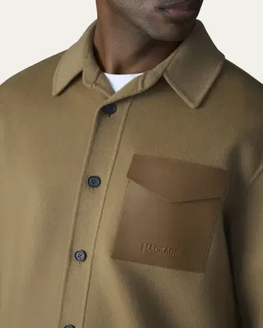 Mackage Men's Emmanuel Double-Face Wool Overshirt | Thumbnail 5 Mackage Men's Emmanuel Double-Face Wool Overshirt | Thumbnail 5