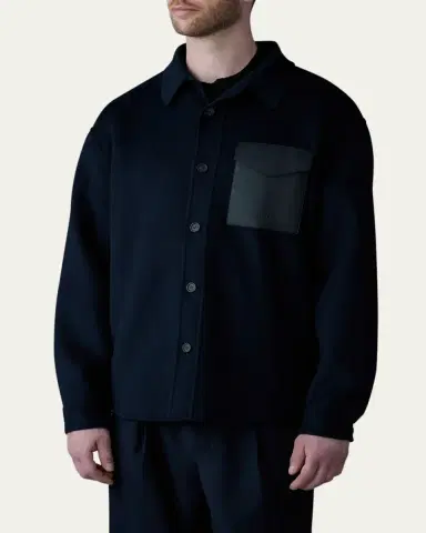 Mackage Men's Emmanuel Double-Face Wool Overshirt | Thumbnail 8 Mackage Men's Emmanuel Double-Face Wool Overshirt | Thumbnail 8