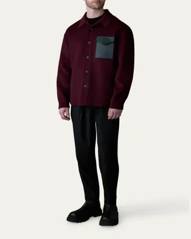 Mackage Men's Emmanuel Double-Face Wool Overshirt | Thumbnail 10 Mackage Men's Emmanuel Double-Face Wool Overshirt | Thumbnail 10