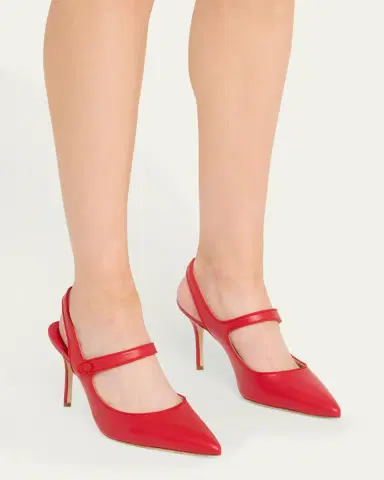 Manolo Blahnik Camparisli Leather Mary Jane Slingback Pumps | Thumbnail 2 Manolo Blahnik Camparisli Leather Mary Jane Slingback Pumps | Thumbnail 2