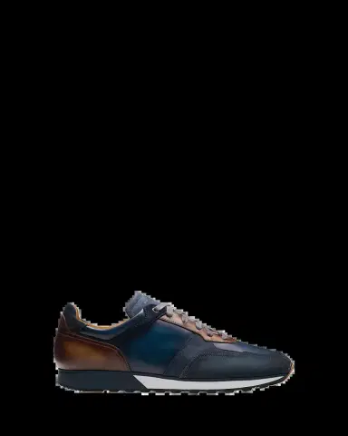 Magnanni Men's Arco Leather Runner Sneakers | Thumbnail 2 Magnanni Men's Arco Leather Runner Sneakers | Thumbnail 2
