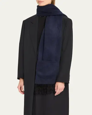Alonpi Cashmere Fringe Trim Pocket Scarf | Thumbnail 3 Alonpi Cashmere Fringe Trim Pocket Scarf | Thumbnail 3