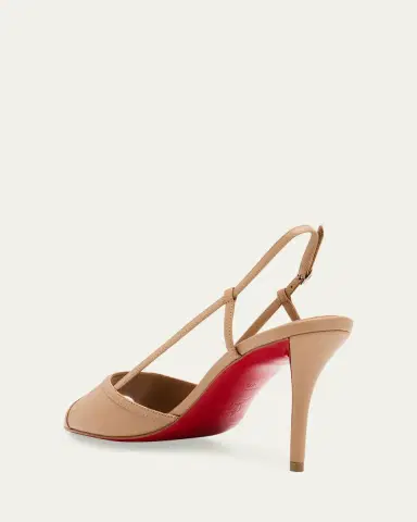 Christian Louboutin 80mm Miss Z Leather Slingback Sandals | Thumbnail 6 Christian Louboutin 80mm Miss Z Leather Slingback Sandals | Thumbnail 6