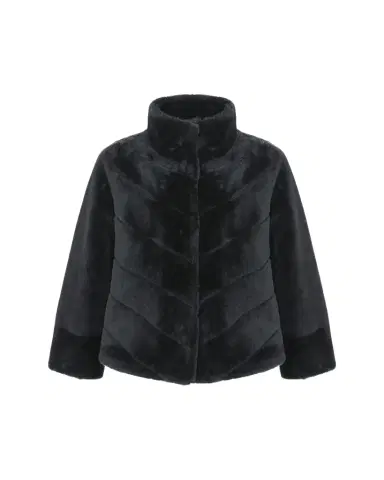 Gorski Reversible Merino Shearling Lamb Chevron Jacket | Thumbnail 1 Gorski Reversible Merino Shearling Lamb Chevron Jacket | Thumbnail 1
