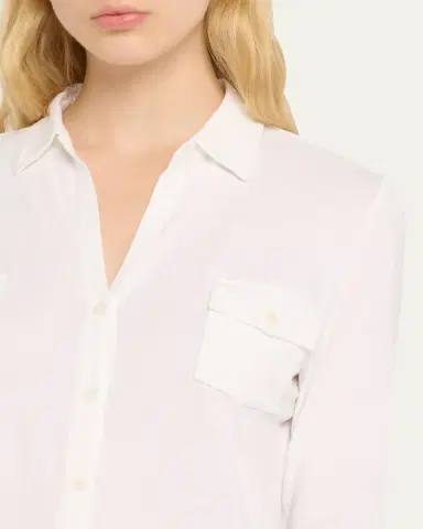 Majestic Filatures Soft Touch Button-Down Shirt with Pockets | Thumbnail 9 Majestic Filatures Soft Touch Button-Down Shirt with Pockets | Thumbnail 9