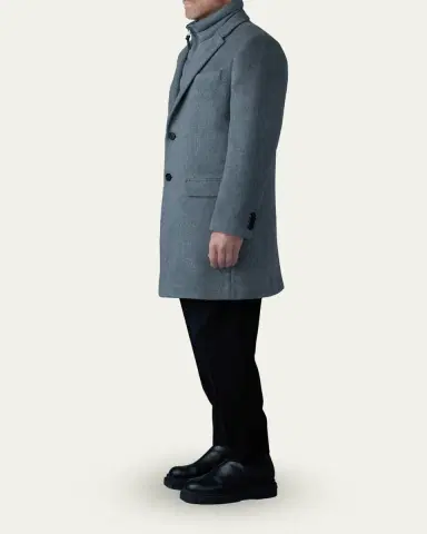 Mackage Men's Wool Topcoat with Removable Down Bib | Thumbnail 4 Mackage Men's Wool Topcoat with Removable Down Bib | Thumbnail 4