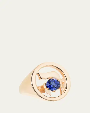 Procaccia Jewelry 18K Gold Hebrew HEI Initial Signet Ring | Thumbnail 4 Procaccia Jewelry 18K Gold Hebrew HEI Initial Signet Ring | Thumbnail 4