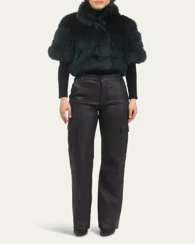 Gorski Reversible Merinillo Shearling Lamb Bolero | Thumbnail 2 Gorski Reversible Merinillo Shearling Lamb Bolero | Thumbnail 2