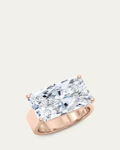 HauteCarat Men's Radiant Lab Grown Diamond East-West Band | Thumbnail 2 HauteCarat Men's Radiant Lab Grown Diamond East-West Band | Thumbnail 2