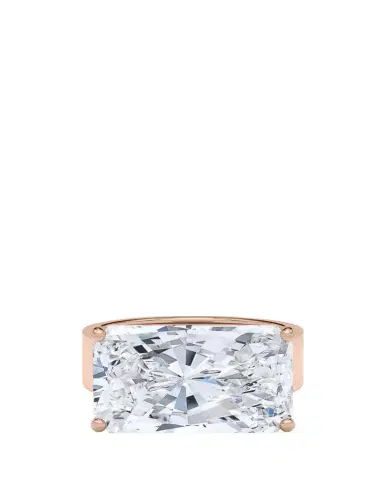 HauteCarat Men's Radiant Lab Grown Diamond East-West Band | Thumbnail 1 HauteCarat Men's Radiant Lab Grown Diamond East-West Band | Thumbnail 1