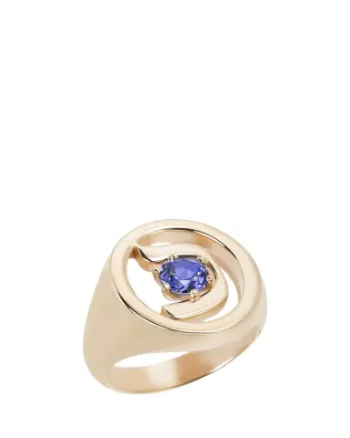 Procaccia Jewelry 18K Gold Hebrew KHAF Initial Signet Ring | Thumbnail 1 Procaccia Jewelry 18K Gold Hebrew KHAF Initial Signet Ring | Thumbnail 1