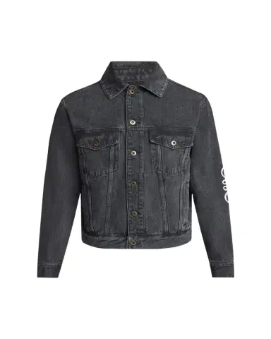 Loewe Men's Anagram Elbow Trucker Jacket | Thumbnail 1 Loewe Men's Anagram Elbow Trucker Jacket | Thumbnail 1