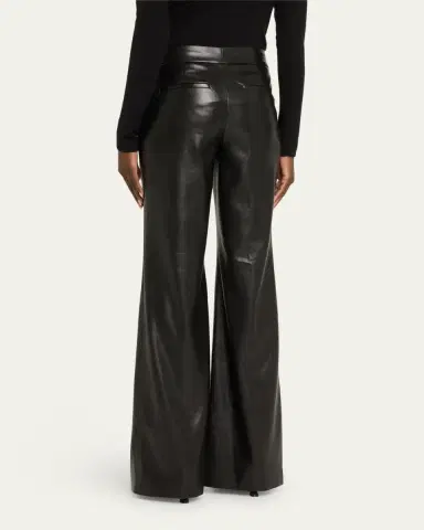 Alice + Olivia Dylan Vegan Leather Wide-Leg Pants | Thumbnail 3 Alice + Olivia Dylan Vegan Leather Wide-Leg Pants | Thumbnail 3