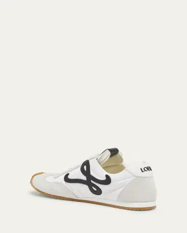 Loewe Flow Runner Suede and Leather Sneakers | Thumbnail 4 Loewe Flow Runner Suede and Leather Sneakers | Thumbnail 4