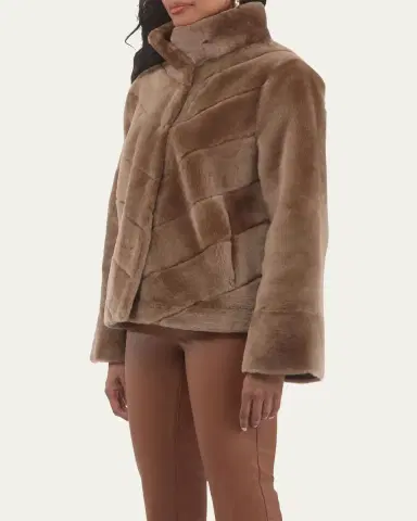 Gorski Reversible Merino Shearling Lamb Chevron Jacket | Thumbnail 4 Gorski Reversible Merino Shearling Lamb Chevron Jacket | Thumbnail 4