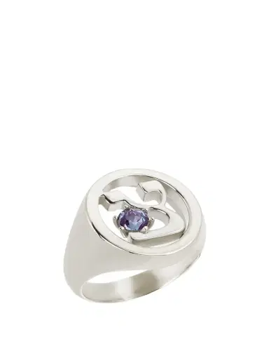 Procaccia Jewelry 18K Gold Hebrew ZADI Initial Signet Ring | Thumbnail 1 Procaccia Jewelry 18K Gold Hebrew ZADI Initial Signet Ring | Thumbnail 1